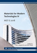 Cover: Materials for Modern Technologies IV - Trans Tech Publications Ltd