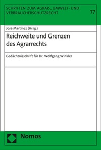 Abbildung von: Reichweite und Grenzen des Agrarrechts - Nomos