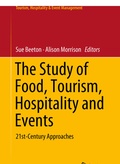 Cover: The Study of Food, Tourism, Hospitality and Events - Springer