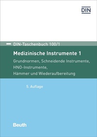 Enlarge image Cover: Medizinische Instrumente 1 - DIN Media
