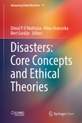 Cover: Disasters: Core Concepts and Ethical Theories - Springer