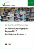 Cover: Sozialversicherungsrechtstagung 2017 - Dike Verlag Z&uuml;rich