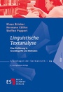 Cover: Linguistische Textanalyse - Erich Schmidt Verlag