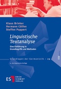 Cover: Linguistische Textanalyse - Erich Schmidt Verlag