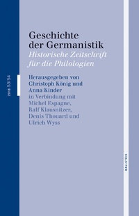 Abbildung von: Geschichte der Germanistik - Wallstein