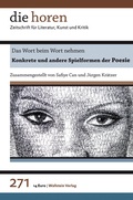 Cover: Das Wort beim Wort nehmen - Wallstein