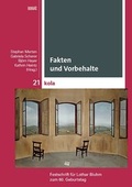 Cover: Fakten und Vorbehalte - WVT Wissenschaftlicher Verlag Trier