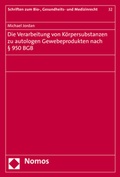 Cover: Die Verarbeitung von K&ouml;rpersubstanzen zu autologen Gewebeprodukten nach &sect; 950 BGB - Nomos