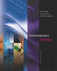 Bild: Contemporary Editing (NAI) - McGraw-Hill Humanities/Social Sciences/Languages