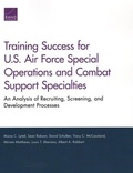 Cover: Training Success for U.S. Air Force Special Operations and Combat Support Specialties - RAND