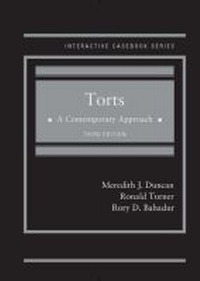 Enlarge image Cover: Torts, A Contemporary Approach - CasebookPlus - West Academic Press
