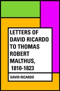 Cover: Letters of David Ricardo to Thomas Robert Malthus, 1810-1823 - Krill Press