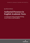 Cover: Authorial Presence in English Academic Texts - Peter Lang Verlag