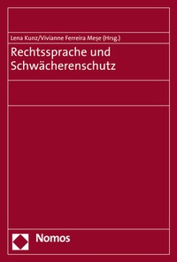 Abbildung von: Rechtssprache und Schwächerenschutz - Nomos