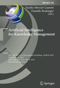Cover: Artificial Intelligence for Knowledge Management - Springer
