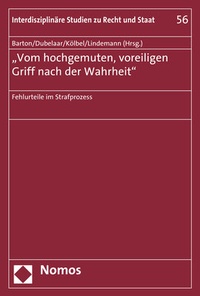 Abbildung von: 'Vom hochgemuten, voreiligen Griff nach der Wahrheit' - Nomos
