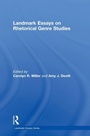 Cover: Landmark Essays on Rhetorical Genre Studies - Routledge