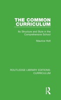 Cover: The Common Curriculum - Routledge
