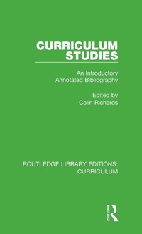 Enlarge image Cover: Curriculum Studies - Routledge