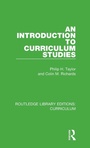 Cover: An Introduction to Curriculum Studies - Routledge
