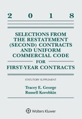 Bild: Selections from the Restatement (Second) Contracts and Uniform Commercial Code for First-Year Contracts - Aspen Publishers