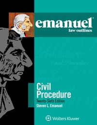 Abbildung von: Emanuel Law Outlines for Civil Procedure - Wolters Kluwer Law & Business