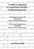 Cover: Creditis et ambulatis in Augustinus Aurelius' Psalmenkommentar - Books on Demand