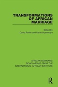 Cover: Transformations of African Marriage - Routledge