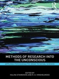 Cover: Methods of Research into the Unconscious - Routledge