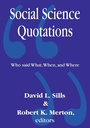 Cover: Social Science Quotations - Routledge