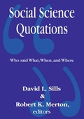 Cover: Social Science Quotations - Routledge