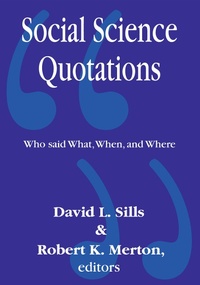 Enlarge image Cover: Social Science Quotations - Routledge