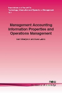 Enlarge image Cover: Management Accounting Information Properties and Operations Management - now publishers Inc