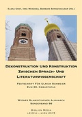 Cover: Dekonstruktion Und Konstruktion Zwischen Sprach- Und Literaturwissenschaft - Peter Lang Verlag