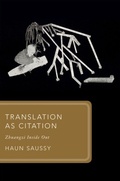 Cover: Translation as Citation - OUP eBook