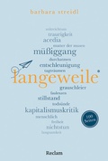 Cover: Langeweile. 100 Seiten - Reclam