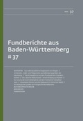 Cover: Fundberichte aus Baden-W&uuml;rttemberg 37 - Regierungspr&auml;sidium Stuttgart Landesamt f&uuml;r Denkmalpflege