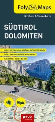 Abbildung von: FolyMaps Südtirol Dolomiten 1:250 000 - TVV Touristik-Verlag GmbH