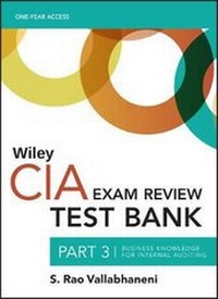 Abbildung von: Wiley CIA Test Bank 2019 - Wiley