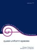 Cover: Quasi-Uniform Spaces - Routledge
