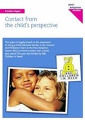 Cover: Contact from the Child's Perspective - Post-Adoption Centre