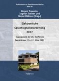 Cover: Elektronische Sprachsignalverarbeitung 2017 - TUDpress
