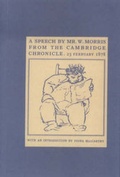 Cover: A Speech by Mr. Morris from the Cambridge Chronicle 23 February 1878 - One Horse Press