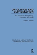 Cover: On Clitics and Cliticization - Routledge