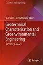 Cover: Geotechnical Characterisation and Geoenvironmental Engineering - Springer