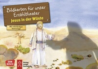 Abbildung von: Jesus in der Wüste. Kamishibai Bildkartenset. - Don Bosco Medien