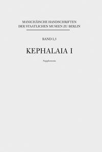 Abbildung von: Manichäische Handschriften, Bd. 1,3: Kephalaia I, Supplementa - Kohlhammer