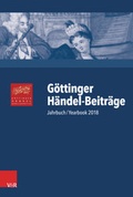 Cover: G&ouml;ttinger H&auml;ndel-Beitr&auml;ge, Band 19 - Vandenhoeck & Ruprecht