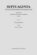 Cover: Septuaginta. Band 11,2 - Vandenhoeck & Ruprecht
