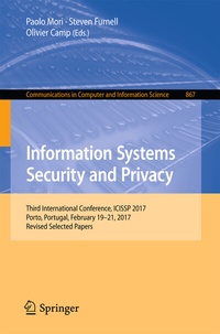 Abbildung von: Information Systems Security and Privacy - Springer